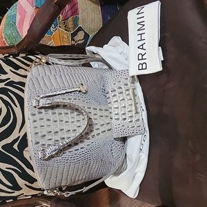 Large Duxbury tote and wallet Ice Denim blue